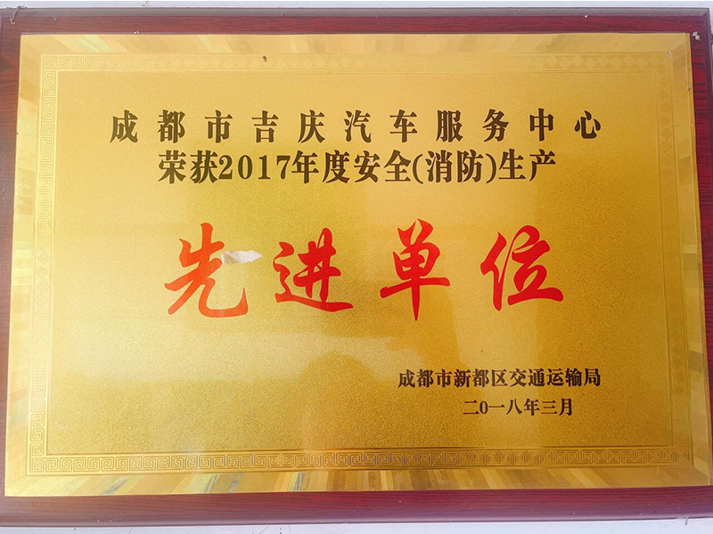 2017年度安全消防生产先进单位